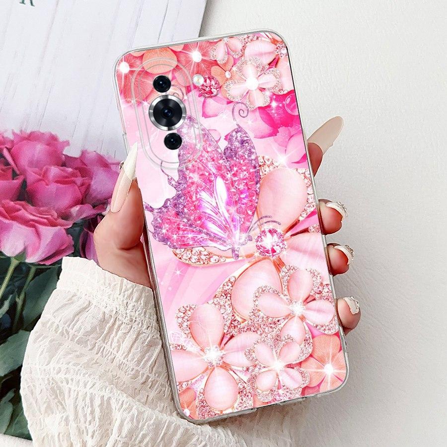 Чехол для Huawei Nova 10 NCO-AL00 Роскошный Новый дизайн 2025 Узор Мягкий силиконовый чехол из ТПУ для Huawei Nova10 10 Pro Задняя крышка Сумка