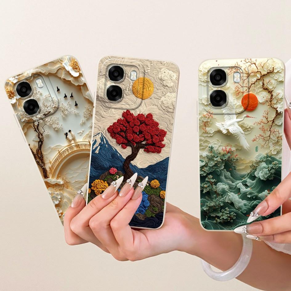 Для OPPO A6t 2026 Чехол CPH2853 Милый Мультяшный Кролик Кошка Ударопрочный Силиконовый Задний Чехол Для OPPO A6x A6t Pro 4G A6c OPPOA6 5G Capa