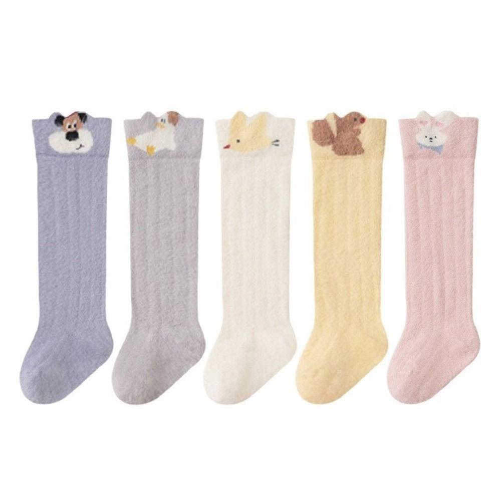 Thicken Newborn Long Socks Warm Leg Warmers Cute Toddler Socks for 0-3 Years Old