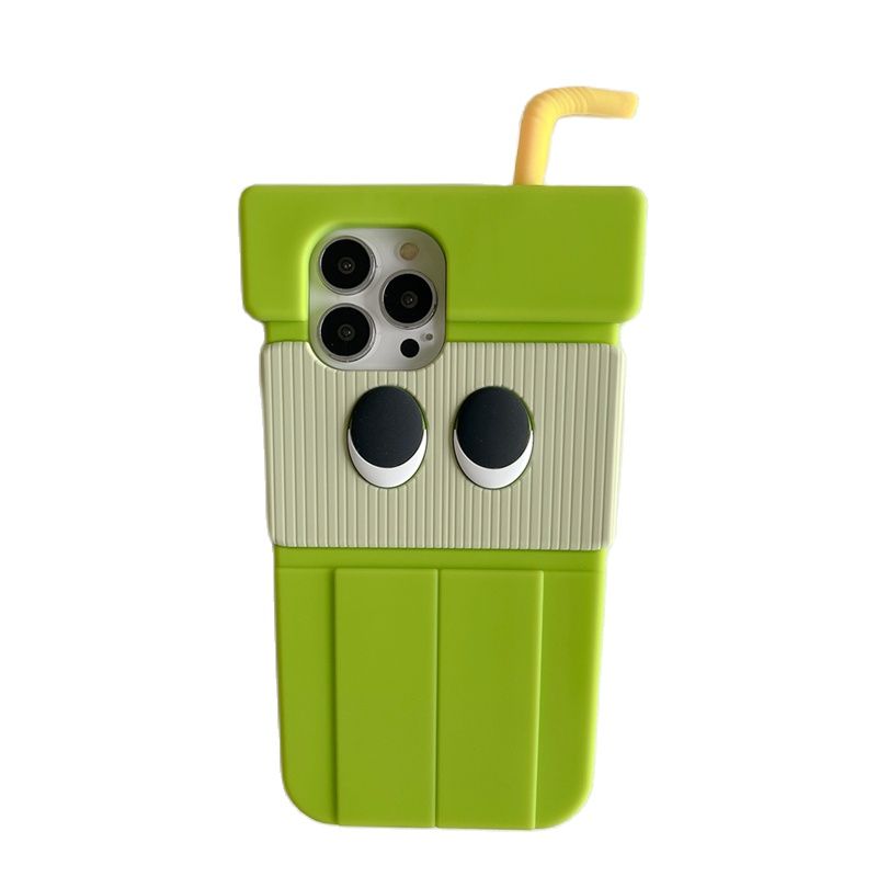 Япония милый 3d мультфильм киви напиток силиконовый чехол для телефона для Iphone 13 12 11 Pro Xs Max X Xr 7 8 Plus Se3 защитная мягкая задняя крышка
