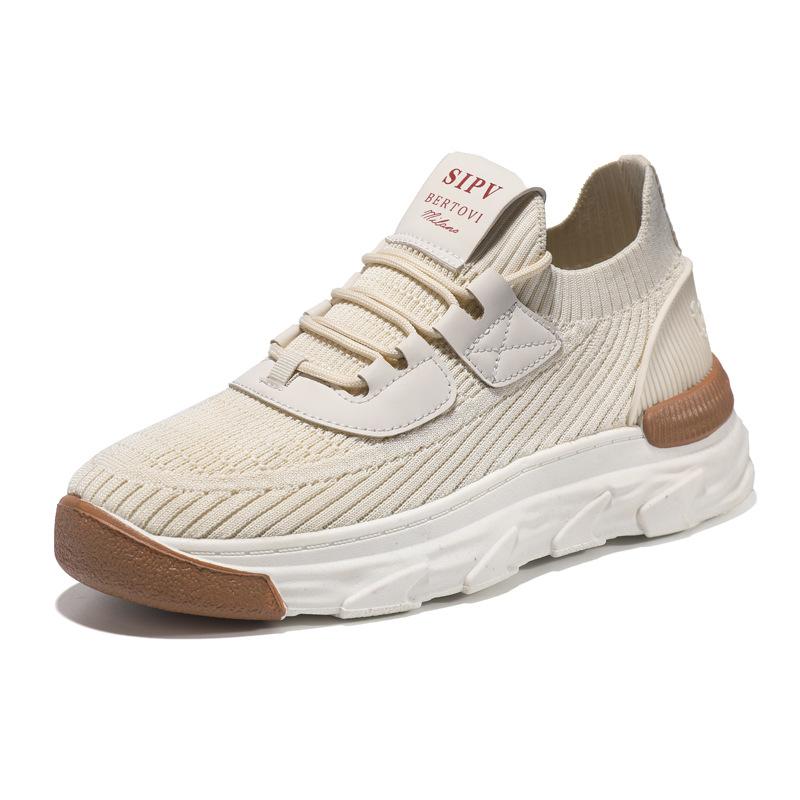 Мужская спортивная обувь из дышащей сетки с плетением «муха», для улицы, повседневная, универсальная, большого размера, трендовая, универсальная