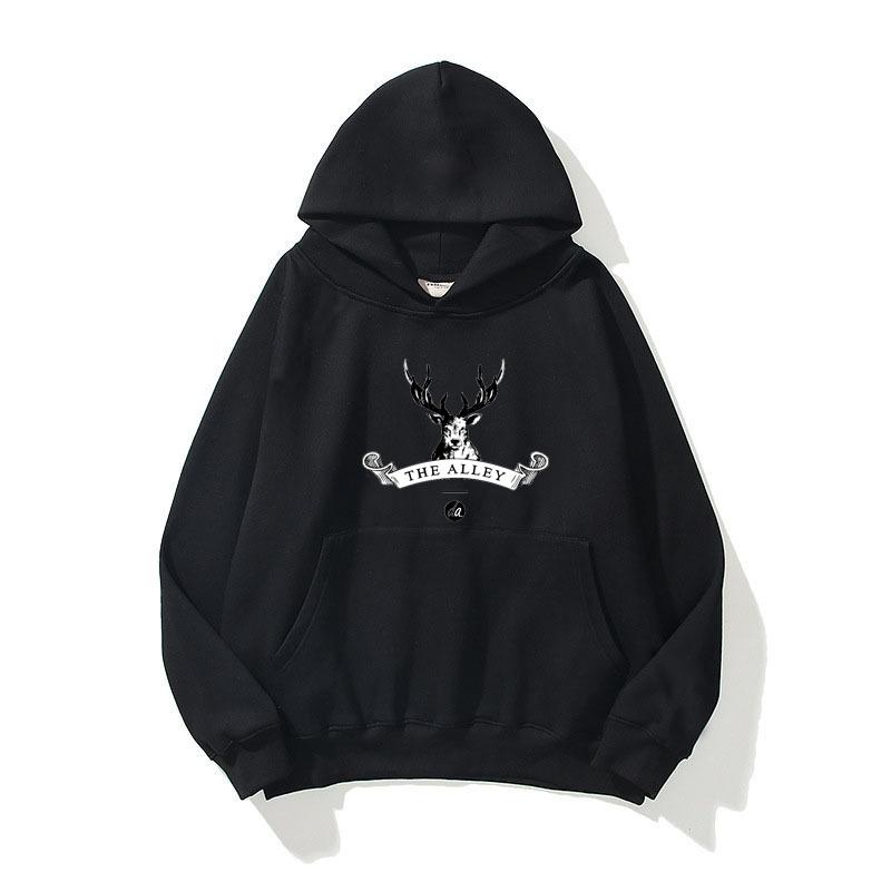 Рождественские толстовки с принтом оленя весна осень мужские повседневные однослойные спортивные топы