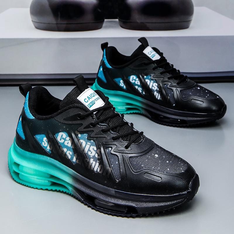 Мужская обувь новая весна молодежная повседневная спортивная для бега светящаяся на мягкой подошве кокосовая легкая обувь для папы