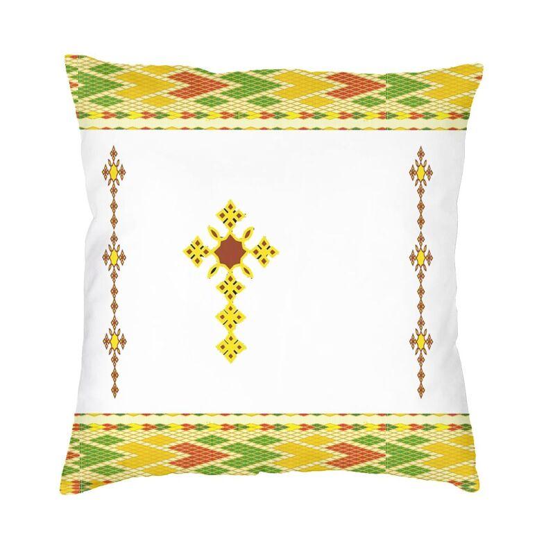 Nordic Style Ethiopian Cross Design Cushion Covers x Soft Pillow Case for Sofa Square Pillowcase Decoration Pillows