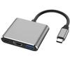 SUNROZ Type-C To HDMI USB 3.0 Adapter for MacBook Apple Samsung Asus HP Type-C USB Hub 4K, Gray (A486760)