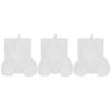 3pcs 3D Shape Animal Silicone Mould Food-Grade Silicone 3D Bear Mould  Candle Making