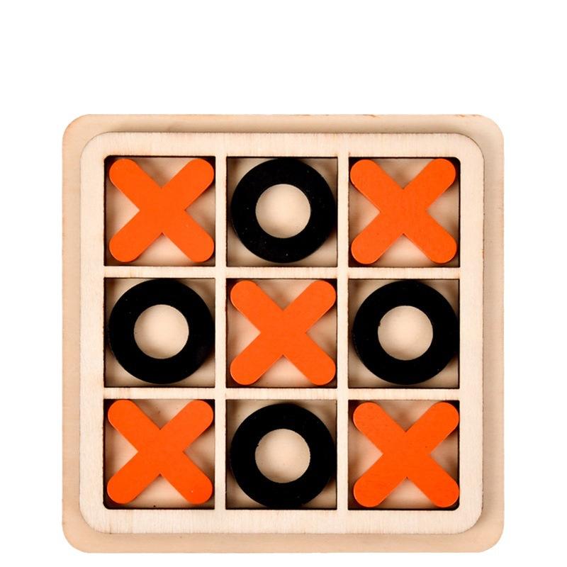 Деревянная игрушка Монтессори, мини-игра в шахматы, интерактивная головоломка для мозга, логическая тренировка, обучение, ранние развивающие игрушки для детей