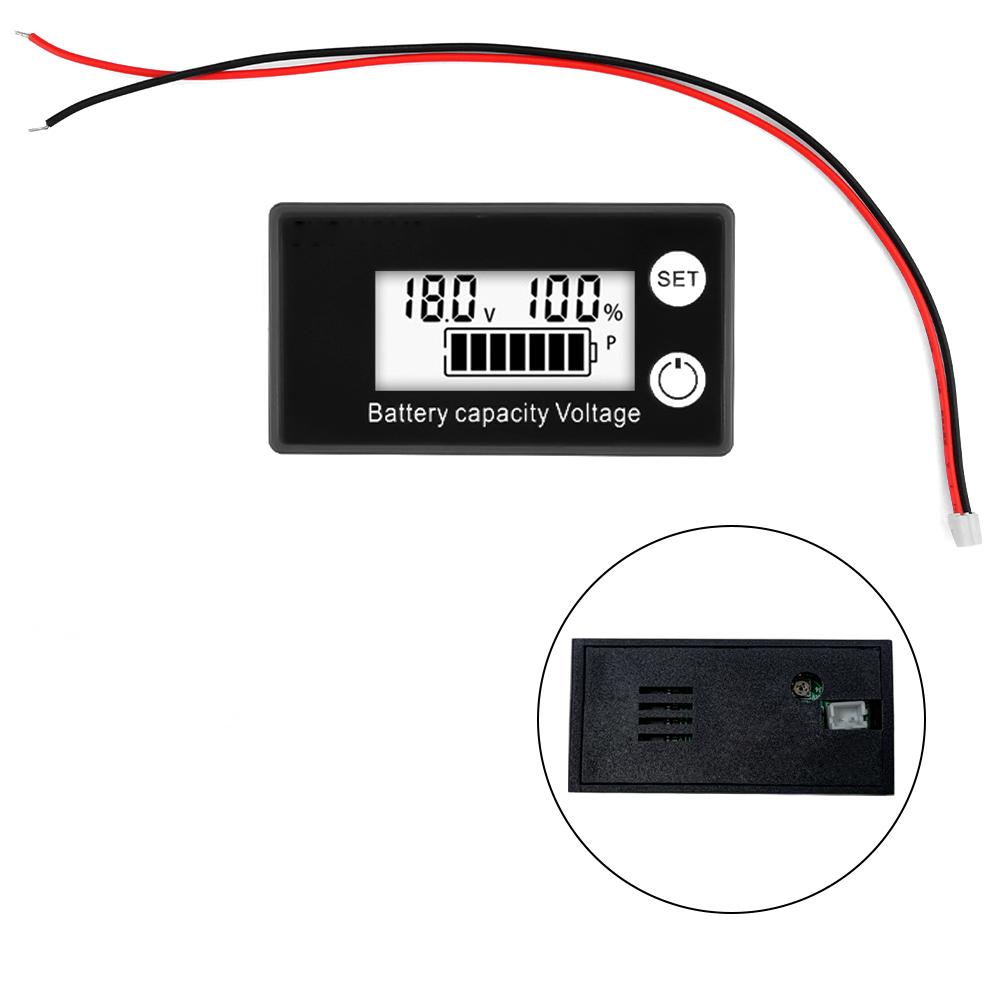 DC 8V-100V 6133A Lead Acid/Lithium Battery Capacity Indicator Car Motorcycle Voltmeter Voltage Gauge Non-waterproof Voltmeter