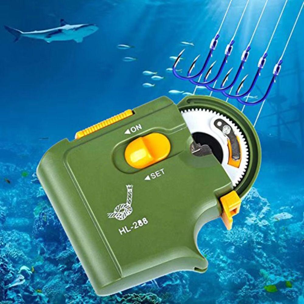 Автоматическая машина для намотки рыболовной лески, черно-зеленое устройство для намотки рыболовных крючков, рыболовные инструменты