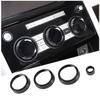 Black Air Conditioner Volume Knob Trim Ring For Land Rover Discovery 5 2017-