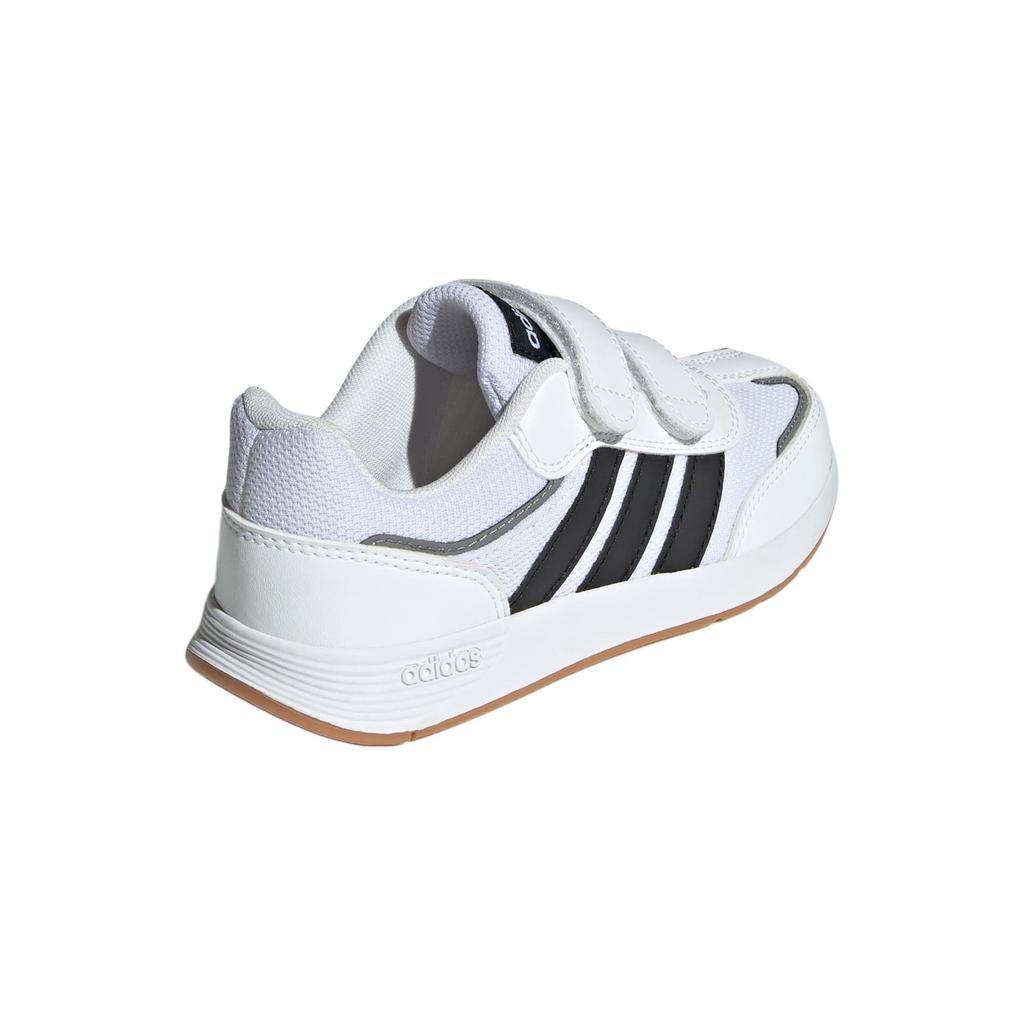 Adidas Tensaurs Switch Cf Comfortable Durable Low Top Kids Skate Shoes Kids Skate Shoes White Black Gray JQ4765