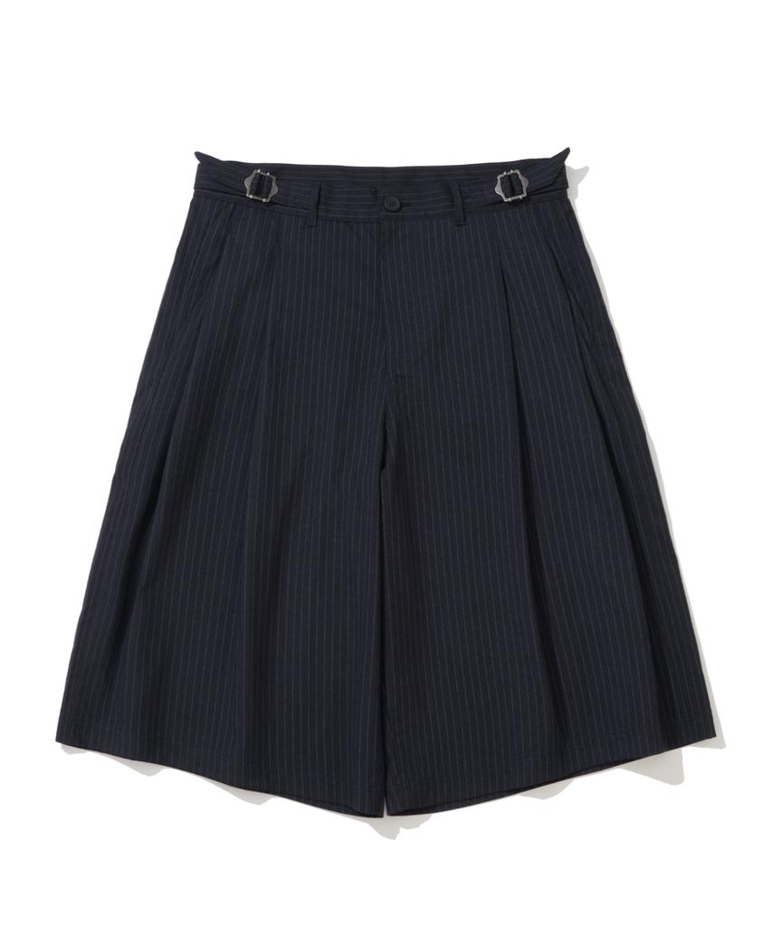 NOT4NERD Two Tuck Stripe Bermuda Shorts - Navy