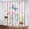 Цветочные и бабочковые узоры Шторы Различные цветочные стили Различные стили Дизайн гостиной Спальня Домашний орнамент Оконная штора