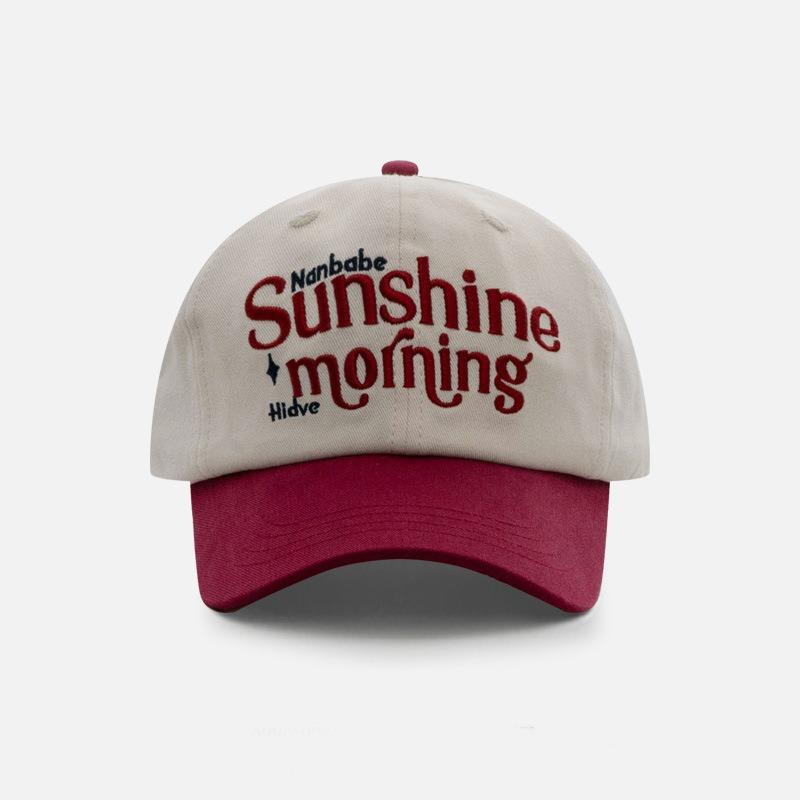 Шляпа женская новая модная брендовая бейсболка с вышивкой букв, мужская уличная мода, контрастная цветная вставка