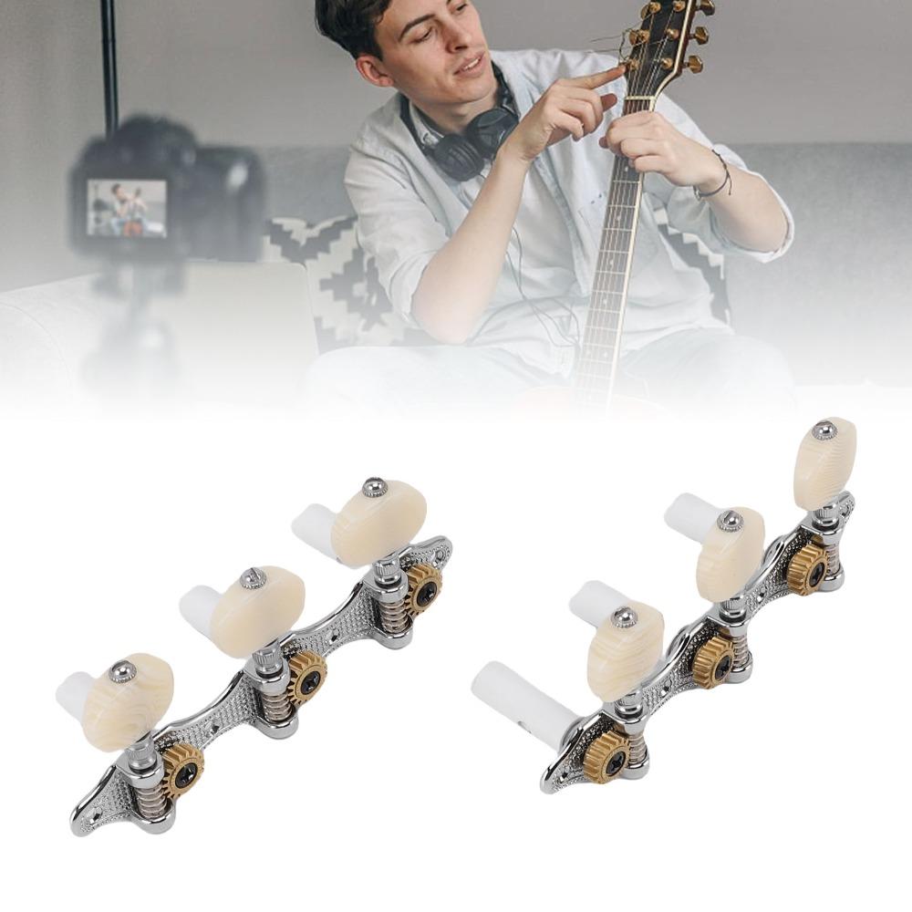Metal Guitar Tuners Machine Heads 3L3R Configuration String Pegs Tuners For Classical Guitar