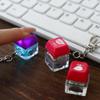 Светодиодный деревянный брелок для клавиатуры в виде рыбки, АБС-тестер осей клавиш, декомпрессионный кулон, для детей и взрослых