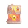 Resin LED Light Snow House Cute Christmas House Ornament  Party Favors