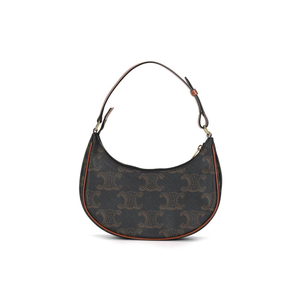 Celine Ava Classic Monogram Shoulder Bag Women Shoulder Bag Brown 193952EIC-04LU