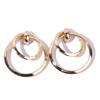 Women Metal Gold Earrings Geometric Shape Electroplated Fashion Office Looks