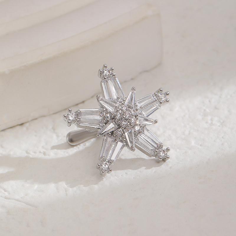 Серьги-клипсы из нержавеющей стали со цирконами, форма C, звезда, для женщин, роскошный хрящевой клипс с кристаллами, без прокола, для девушки, милые украшения 2000-х