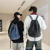 Школьные сумки Модный джинсовый рюкзак на шнурке Корейская версия Повседневный для мальчиков и девочек Большая вместимость Джинсовый школьный рюкзак Износостойкая джинсовая сумка