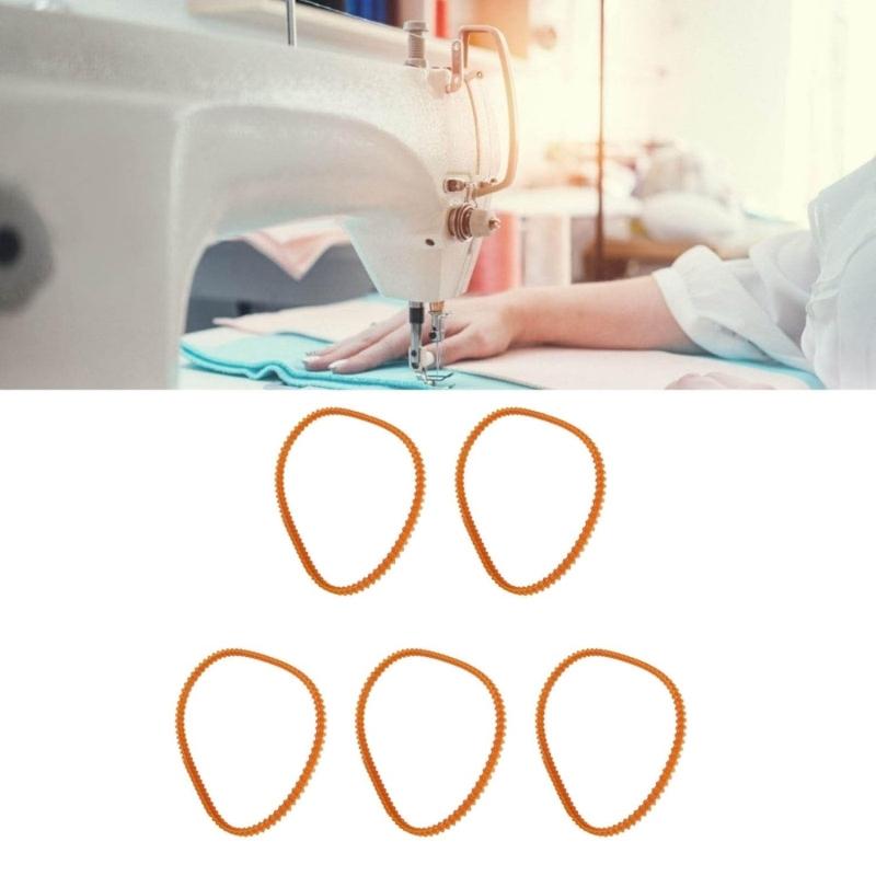5 штук Эластичный ремень для швейной машины, ремни для мотора, простая установка, швейный ремень, подходит для бытовых швейных машин