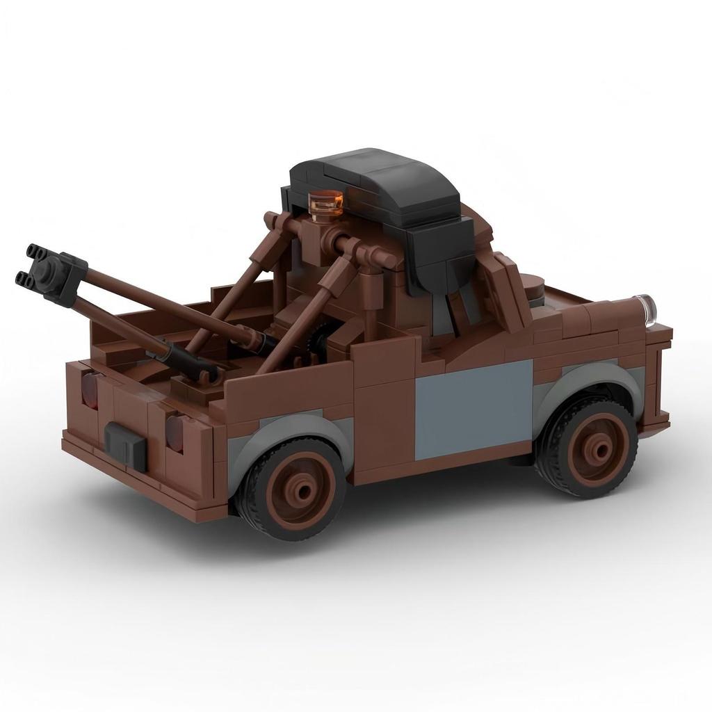Assembling Building Blocks MOC-183098 Trailer Master Small Particle Car Model Ornaments Assembly Toys