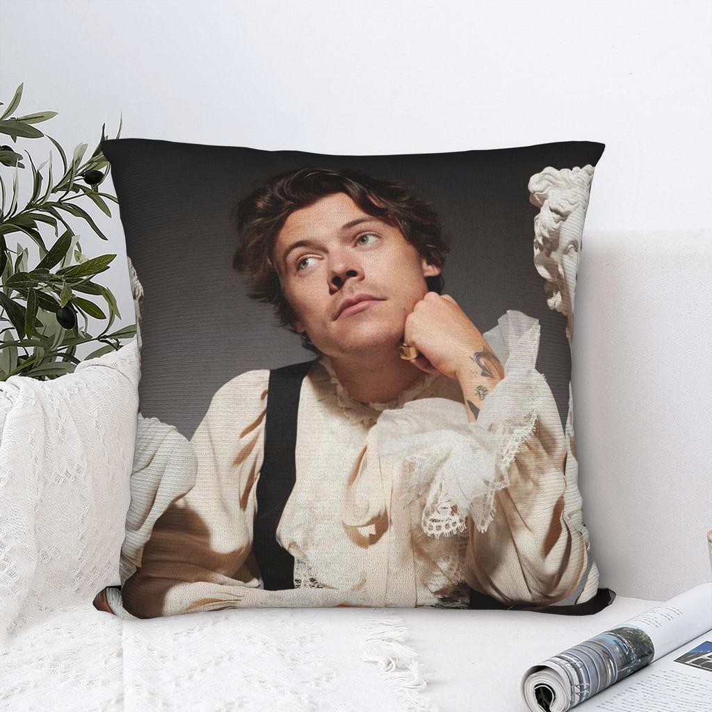 Kiss All The Time Album Pillowcase Polyester Cushion Cover Decoration Harrys Singer Styles Pillow Case Cover Home Square Xcm