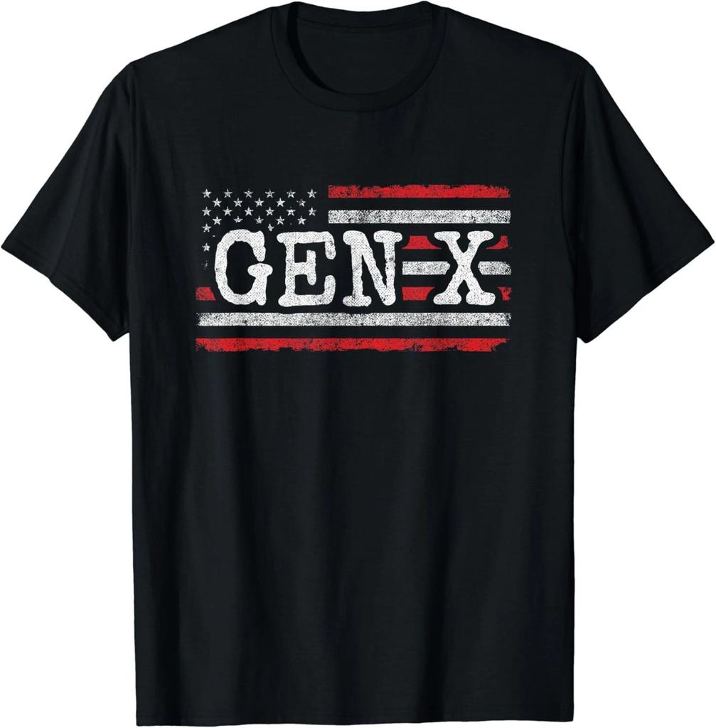 Generation X - American Flag - Proud Gen Xer - Gen X Gift Unisex T-Shirt