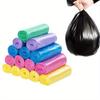 100-Pack Multi-Color Disposable Trash Bags - Portable, Thin Plastic Garbage Bags For Kitchen, Bathroom, Office & Dorm Cleaning