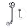 1Pc Stainless Steel Fashion Vertical Barbell Ring Genital Body Piercing Jewelry Gift