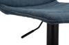 Bar Stool With Lift High Navy Cm 43X49,5X85,5-107(Seat Cm 61-82,5) Set 2Pcs