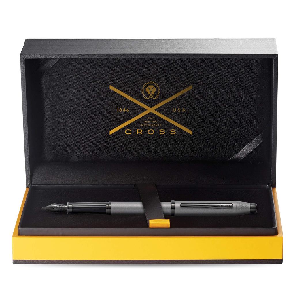 Перьевая ручка Cross F Fine Point Century 2 Gunmetal Grey, обычная импортная продукция AT0086-115FJ, двойного назначения