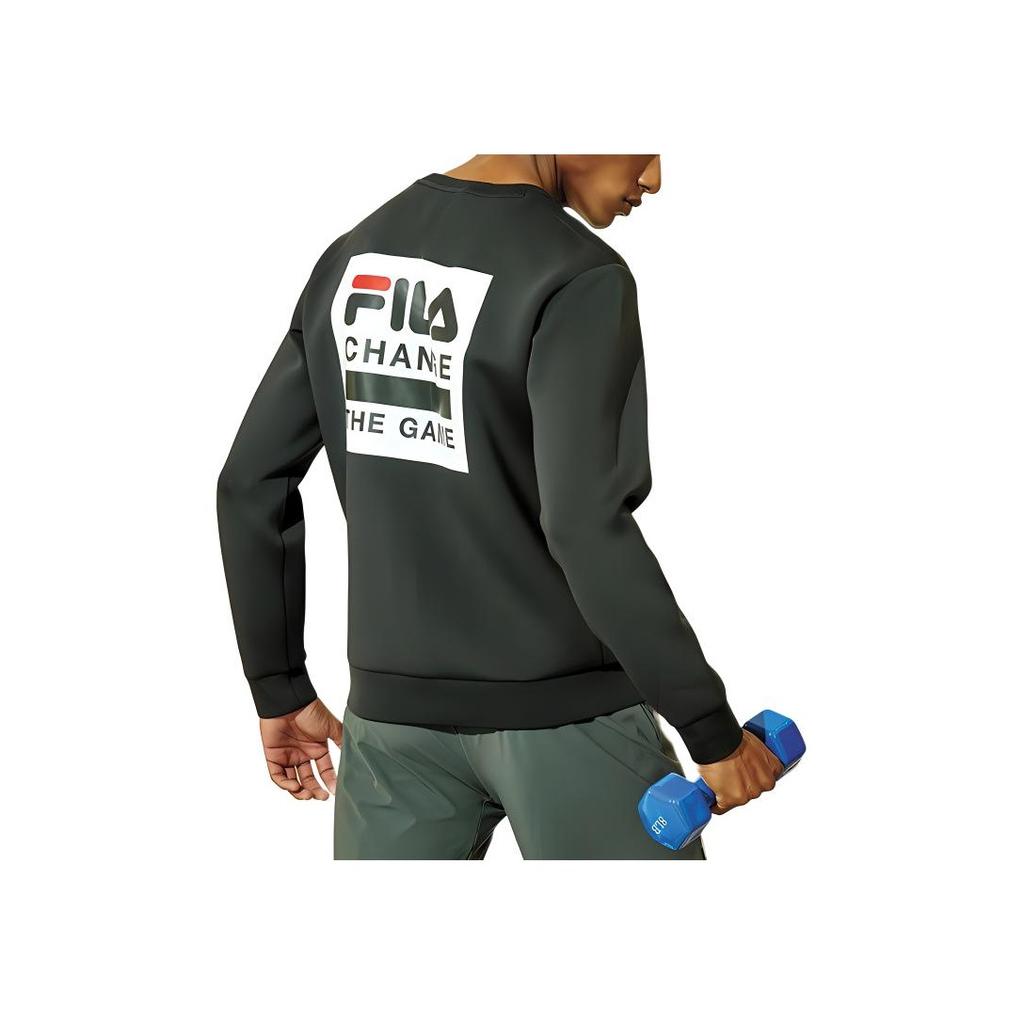 New FILA Athletics Sweatshirts Men's Black A11M011237GBK