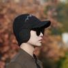 Winter Men'S Velvet Thickened Cold-Proof And Warm Wool Hat Riding Windproof Knitted Hat Cold-Proof Pullover Hat