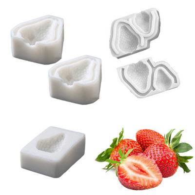 Форма для выпечки в форме клубники, пищевая легкосъемная форма для украшения торта «сделай сам», многоразовая силиконовая форма для шоколадных конфет, кухонные гаджеты