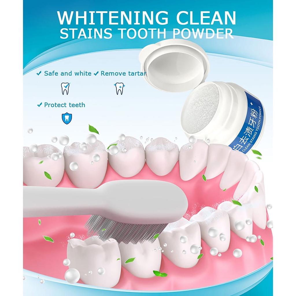 Освежающий дыхание порошок для чистки полости рта, очищающий порошок для удаления пятен на зубах