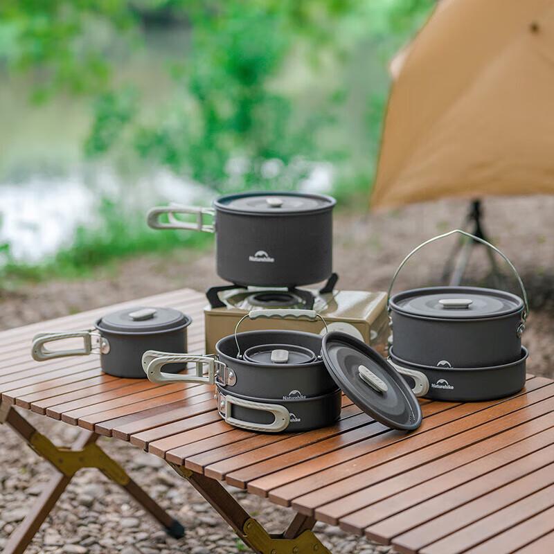 Набор туристической посуды Naturehike из алюминия