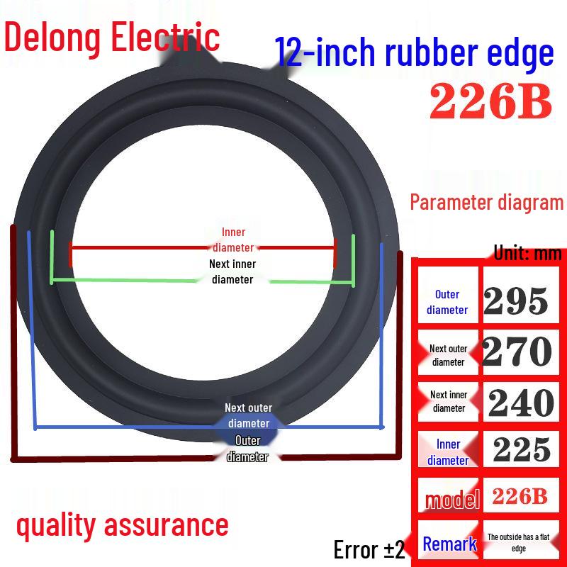Speaker Rubber Surround Rings - 3/4/5/6/8/10/12 Inch Replacement Parts
