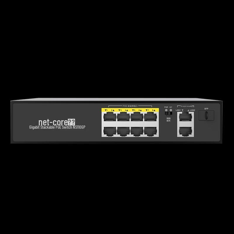 Leike Smart Gigabit 10-портовый POE-коммутатор