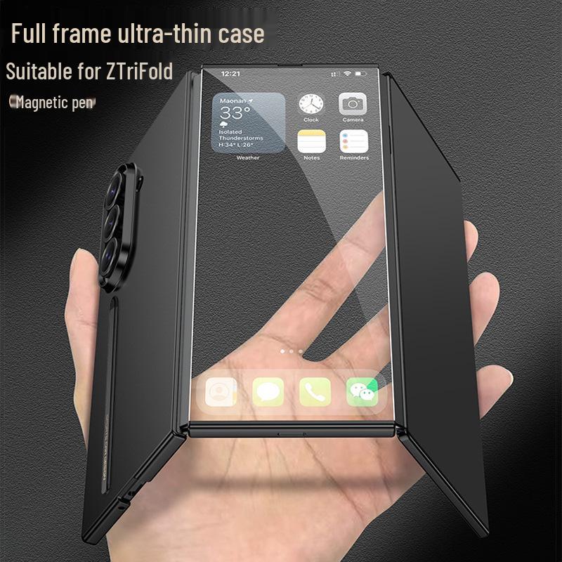 Ультратонкий чехол Samsung Galaxy Z Trifold с держателем для стилуса и защитной пленкой для экрана