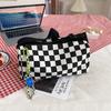 Chessboard Canvas Bag New Women's Bag Trendy Shoulder Bag Crossbody Bag