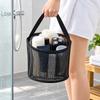 Mesh Structure Mesh Beach Bucket Foldable Beach Toy Tote Mesh Beach Bucket Bag  Sand Toy Storage