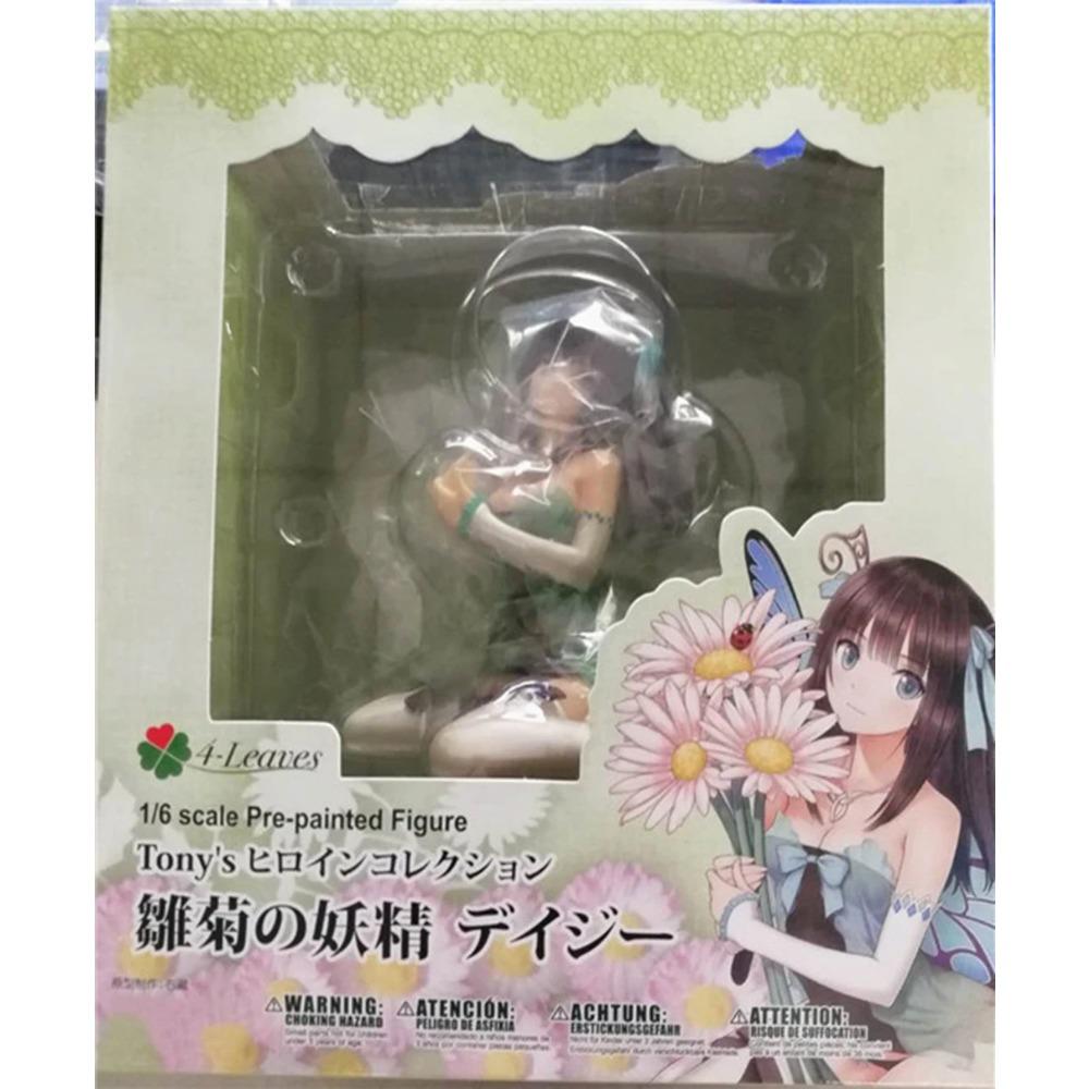 23CM Anime 4 Leaves Tony's Heroine Collection Hinagiku no Yousei Daisy 1/6 Sitting Figure Toy Gift Collection Action Figure PVC