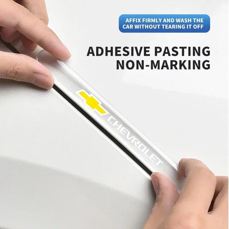 NEE4 4PCS Transparent Car Door Bowl Handle Protective Resistant Stickers For Chevrolet Trax Niva Avalanche Orlando kalos Equinox