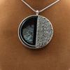 Stones and Minerals. Raw Aquamarine Necklace. Half-circle Model.