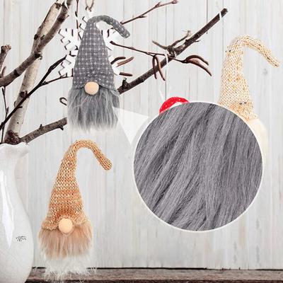 Прочная винтажная декоративная яркая цветная лента с гномами для бороды, пушистая нечеткая лента из искусственного меха для домашнего декора, отделка