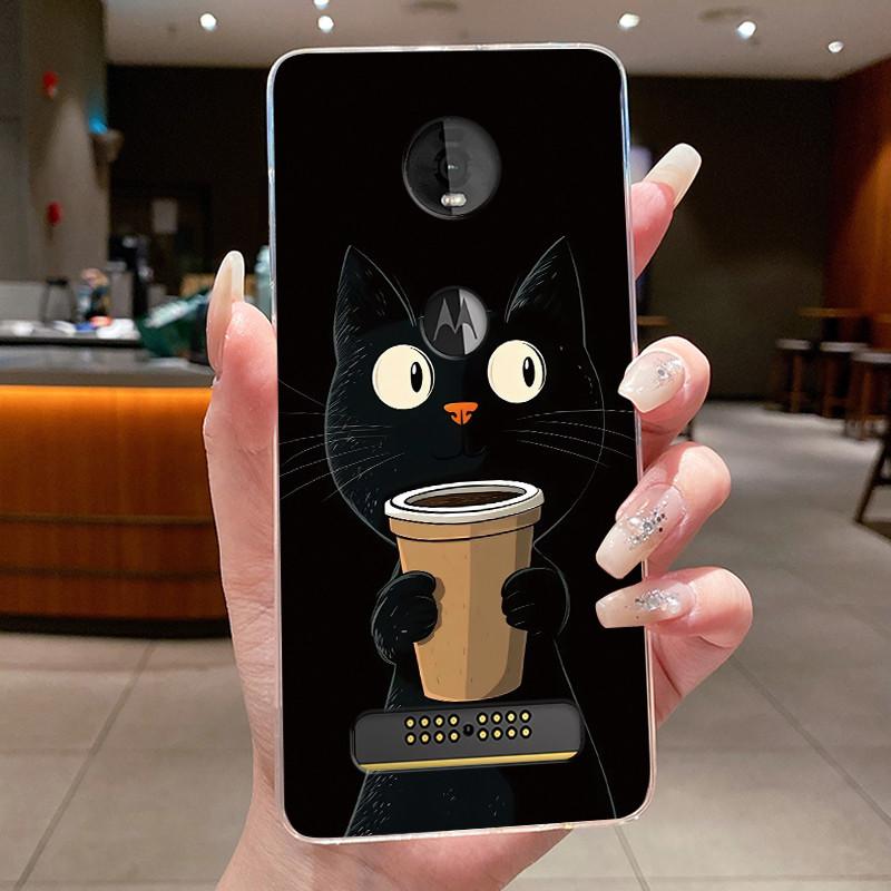 Для Motorola Moto Z4 Play Мягкий Силиконовый TPU Прозрачный Чехол Элегантный Расписной Корпус Полевой Цветок Защита от Царапин Чехол Для Moto Z4 Play