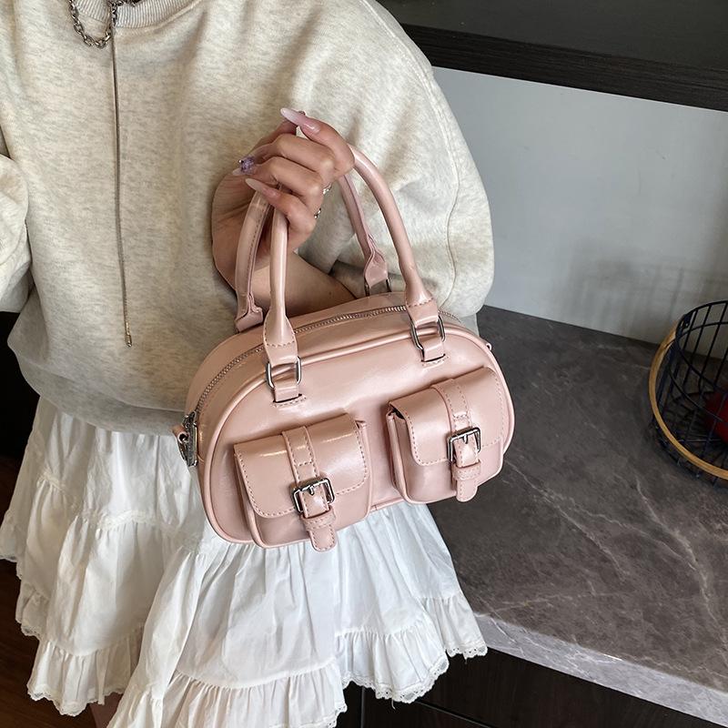 Premium Sense Niche Bag Women 2025 New Spring and Summer Fashion Casual Shoulder Messenger Bag Portable Bowling Bag