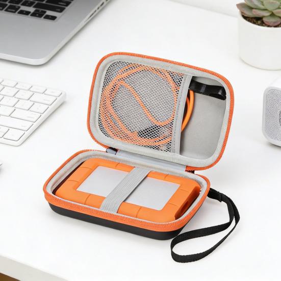 Чехол для переноски жесткого диска для LaCie Rugged Mini 1 ТБ/2 ТБ/4 ТБ/5 ТБ Внешний жесткий диск Ударопрочный Портативный держатель для хранения HDD Дорожная защитная сумка